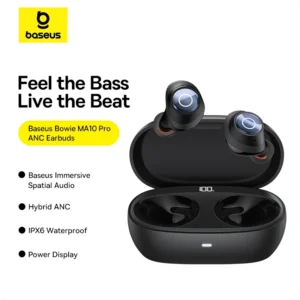 Baseus Bowie MA10 PRO ANC Wireless Earphone Bluetooth 5.3 48dB Noise Cancelling IPX6 Waterproof