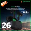 Black Shark Lucifer T6 TWS Earbuds Bluetooth 5.2 Gaming Wireless Earphones 35ms Ultra-Low Latency I Dual Operation Modes