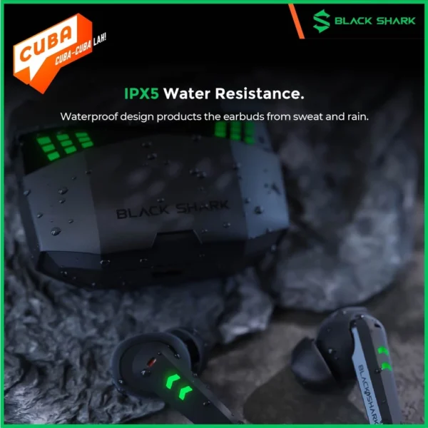 Black Shark Lucifer T6 TWS Earbuds Bluetooth 5.2 Gaming Wireless Earphones 35ms Ultra-Low Latency I Dual Operation Modes