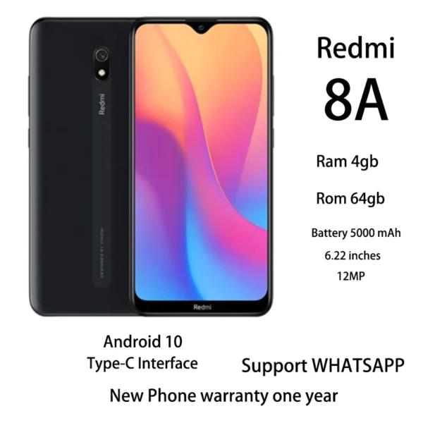 Redmi 8a android 10 type-c Student Mobile Phone Telefon Bimbit Pelajar HP xiaomi 1-year warranty