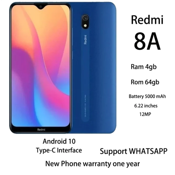 Redmi 8a android 10 type-c Student Mobile Phone Telefon Bimbit Pelajar HP xiaomi 1-year warranty